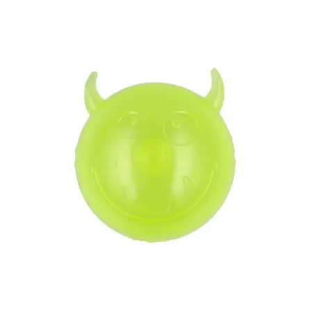 AnimAll Fun мяч чертик с пищалкой 65 мм желтый