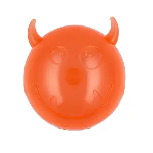 AnimAll Fun м'яч чортик з пищалкою 75 мм помаранчевий