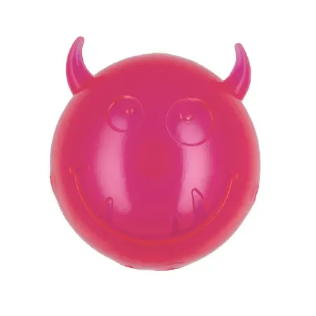 AnimAll Fun мяч чертик с пищалкой 75 мм розовый