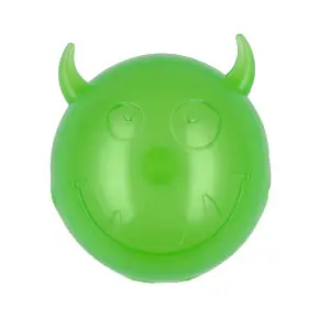 AnimAll Fun м'яч чортик з пищалкою 75 мм зелений