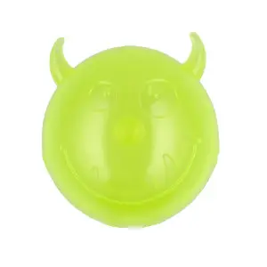 AnimAll Fun м'яч чортик з пищалкою 75 мм жовтий