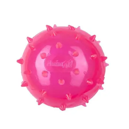 AnimAll Fun мяч шипованный с пищалкой 65 мм розовый