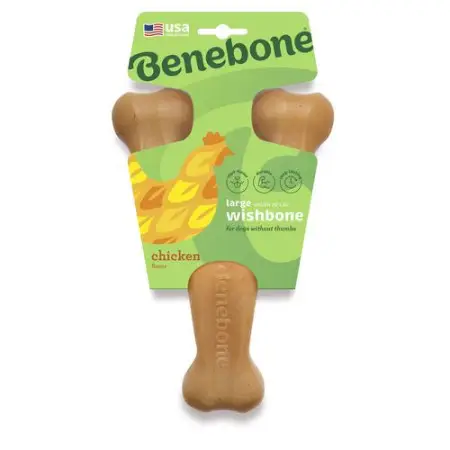 Benebone Wishbone Chicken іграшка міцна для гризіння Важіль, зі смаком курки, розмір LARGE, для собак вагою до 40 кг