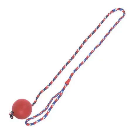 Flamingo Ball With Rope ФЛАМИНГО резиновый мяч на веревке игрушка для собак 7 см
