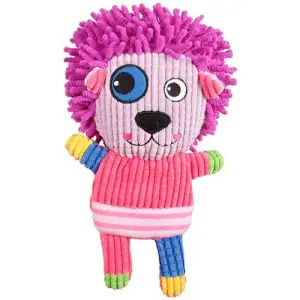 Flamingo Corduroy Lion ФЛАМІНГО ВЕЛЬВЕТОВИЙ ЛЕВ м’яка іграшка з пищалкою для собак