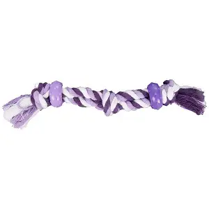 Flamingo Cotton Rope Rubber ФЛАМІНГО КОТОН РОУП РАБЕР канат з 2 кільцями та вузлами іграшка для собак