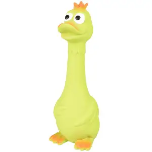 Flamingo Duck Sitting ФЛАМІНГО СИДЯЧА КАЧКА латексна іграшка з пищалкою для собак