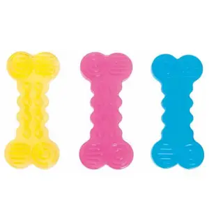 Flamingo Good4Fun Bone ФЛАМІНГО ГУД ФО ФАН РЕЛЬЄФНА КІСТКА іграшка для собак, TPR-гума