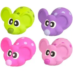 Flamingo Latex Mouse ФЛАМІНГО МИША латексна іграшка з пищалкою для собак