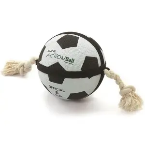 Flamingo Matchball Football ФЛАМІНГО ФУТБОЛЬНИЙ М’ЯЧ З МОТУЗКОЮ гумова іграшка для собак
