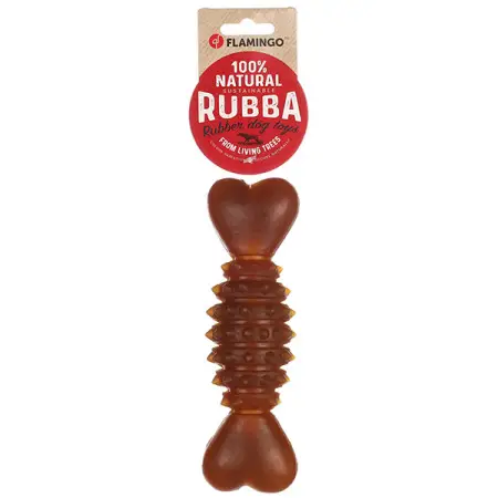 Flamingo Rubba Bone ФЛАМІНГО КІСТКА ГУМОВА З ШИПАМИ іграшка для собак 20 см