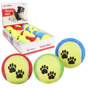 Flamingo Tennisball Fluo ФЛАМІНГО тенісний м’яч 9.5см, іграшка для собак