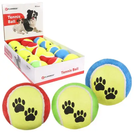 Flamingo Tennisball Fluo ФЛАМИНГО теннисный мяч 9.5см, игрушка для собак