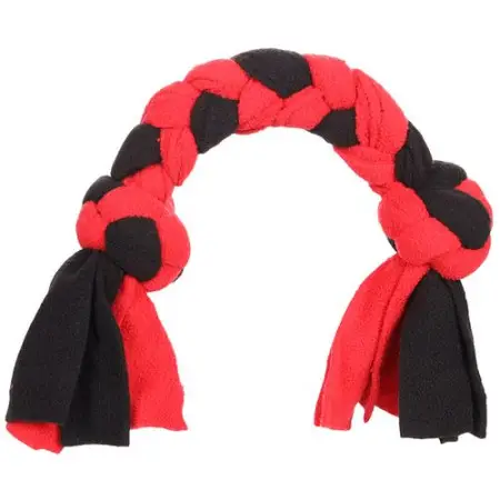 Flamingo Womas Fleece Bone With Rope ФЛАМІНГО ВОМАШ МОТУЗЯНА КІСТКА З ВУЗЛАМИ іграшка для собак 53 см