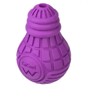 Іграшка для собак Лампочка гумова GiGwi Bulb Rubber, гума, L, фіолетова