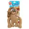 Іграшка для собак Мавпа з пищалкою GiGwi Puffer zoo, текстиль, мотузка, 31 см