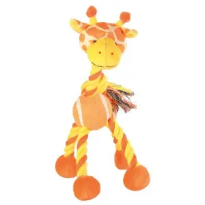 Игрушка Trixie Жираф с теннисным мячом для собак, 28 см (плюш)