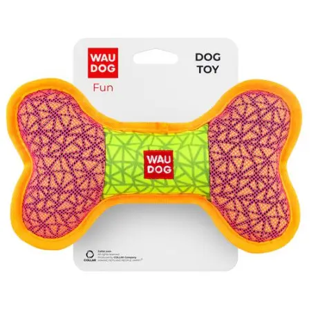 Іграшка для собак WAUDOG Fun, "Кістка", Ш 20 см, Д 12 см рожевий