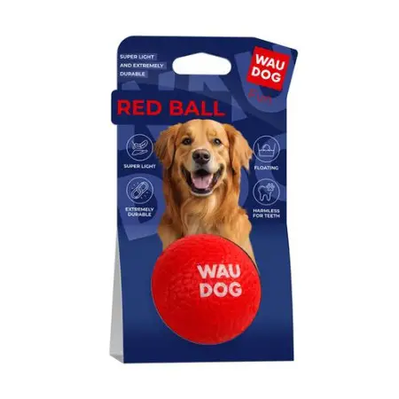 Іграшка для собак WAUDOG Fun Red Ball, спінений термопластичний поліуретан, 70 мм