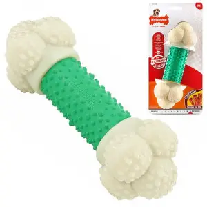 Nylabone Extreme Chew Double Action НІЛАБОН ПОДВІЙНА ДІЯ жувальна іграшка M, для собак до 16 кг, смак бекону