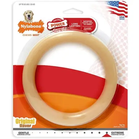 Nylabone Extreme Chew Ring НІЛАБОН КІЛЬЦЕ жувальна іграшка L, для собак до 23 кг, смак курки