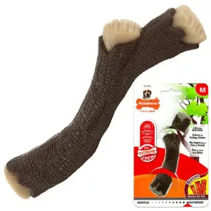 Nylabone Extreme Chew Wooden Stick НІЛАБОН ГІЛКА жувальна іграшка M, для собак до 16 кг, смак бекону