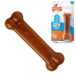 Nylabone Puppy Chew Bone НІЛАБОН БОУН кістка жувальна іграшка S для цуценят до 11 кг, смак курки