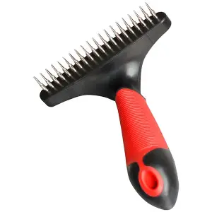 Flamingo Undercoat Rake Single Row Short ФЛАМІНГО ГРАБЛІ ОДНОРЯДНІ гребінець для собак, короткі зубці , L