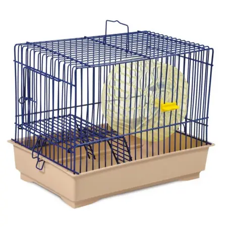 Клітка для гризунів Природа Давид-1, синій з бежевим, 30х20х24 см (PR241530)