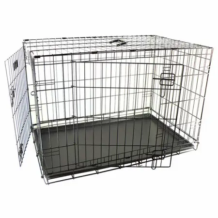 Flamingo Wire Cage Ebo Taupe ФЛАМІНГО ЕБО КЛІТКА 2-х дверна для собак 109х70х77см
