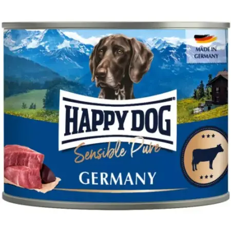 Вологий корм Happy Dog Sensible Pure Rind для собак з яловичиною 200 г
