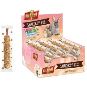 Ласощі Vitapol Smakers Box для шиншил, зі смаком фруктів і горіха, упаковка 12 шт