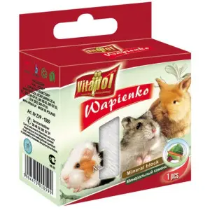 Мінеральний камінь Vitapol Wapienko Mineral Block для гризунів овочевий, 40 г