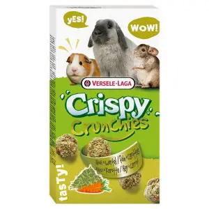 Versele-Laga Crispy Crunchies Hay + Carrot КРІСПІ ПЕЧИВО СІНО ТА МОРКВА ласощі для кроликів, гризунів , 75 г