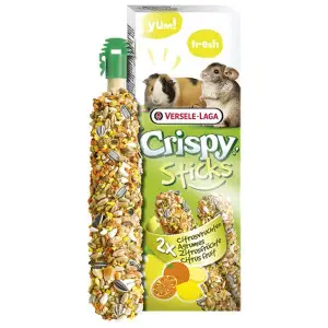 Versele-Laga Crispy Sticks Citrus Fruit ВЕРСЕЛЕ-ЛАГА КРІСПІ ЦИТРУСОВІ ФРУКТИ ласощі для морських свинок, шиншил , в пакунку 2 шт. х 55 г