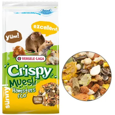 Versele-Laga Crispy Muesli Hamster корм для хом`яків, щурів, мишей, піщанок 1 кг.
