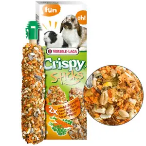 Versele-Laga Crispy Sticks Carrot&Parsley ласощі для кроликів, морських свинок 110 г