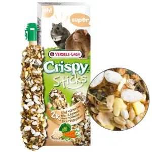 Versele-Laga Crispy Sticks Rice & Vegetable ласощі для хом’яків, щурів, мишей 110 г