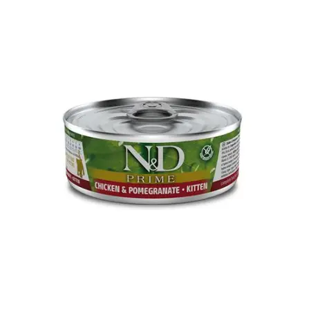 Вологий беззерновий корм Farmina N&D Grain Free Prime Chicken Kitten для кошенят, з куркою та гранатом, 70 г