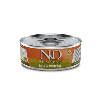 Вологий беззерновий корм Farmina N&D Grain Free Pumpkin Duck Adult для котів, з гарбузом та качкою, 70 г