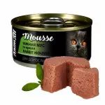 Влажный корм AnimAll для кошек нежный мусс из кроля, 80г