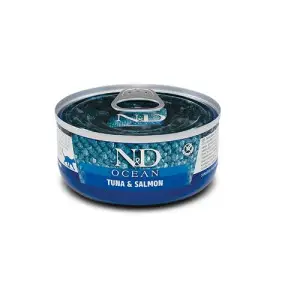 Вологий беззерновий корм Farmina N&D Grain Free Cat Adult Tuna & Salmon для котів, тунець, лосось, 70 г