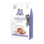 Сухой корм Brit Care Cat GF Sterilized Weight Control для стерилизованных кошек с избыточным весом, утка и индейка, 400 г