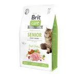 Сухой корм Brit Care Cat GF Senior Weight Control для пожилых кошек с избыточным весом, курица, 2 кг