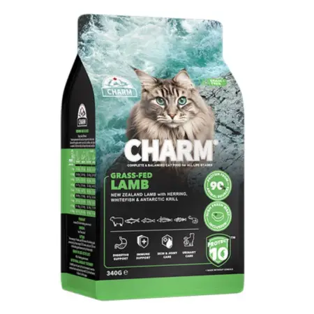 Charm Grass-Fed Lamb ЧАРМ ЯГНЯ ВІДГОДОВАНЕ НА ТРАВІ сухий беззерновий холістик корм для котів 340 г