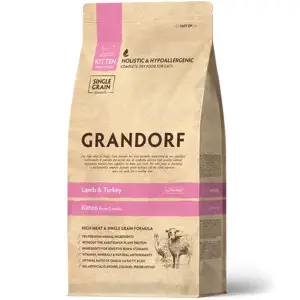Grandorf Lamb & Turkey – Kitten - Грандорф Сухий корм для кошенят з ягням та індичка 0,4 кг
