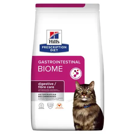 Hill’s PRESCRIPTION DIET Gastrointestinal Biome Сухий корм для котів при захворюваннях шлунково-кишкового тракту, з куркою, 1,5 кг