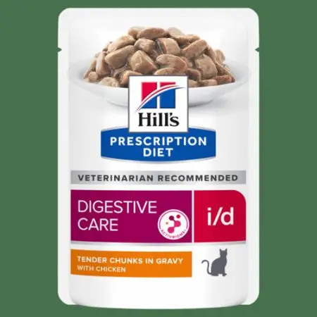 Hill’s PRESCRIPTION DIET i/d Вологий корм для котів догляд за травленням, з куркою, пауч, 85г