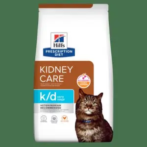 Hill’s PRESCRIPTION DIET k/d Early Stage з ActivBiome+ Kidney Defense Сухий корм для котів для підтримання функції нирок на ранній стадії захворювання, з куркою, 1,5 кг