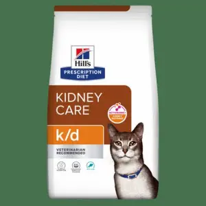 Hill’s PRESCRIPTION DIET k/d з ActivBiome+ Kidney Defense Сухий корм для котів підтримання функції нирок, з тунцем, 0,4 кг